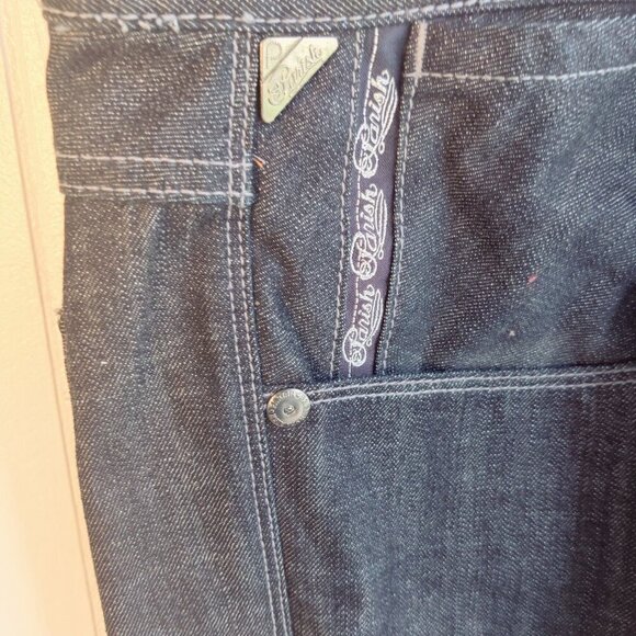 Parish Mens Jean,  Health Wealth & Wisdom Style. SZ 42 Button Fly, Dark Blue - Picture 5 of 7